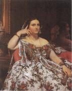 Jean-Auguste Dominique Ingres Mme Moitessier painting